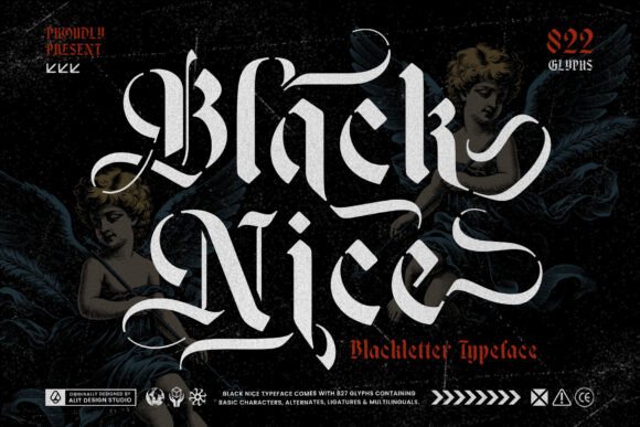 Black Nice Typeface: A Detailed Look at Its Gothic Stencil Aesthetic