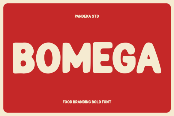Bomega: The Bold Display Font That Brings Food Branding to Life