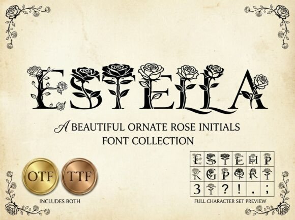 Estella: A Detailed Look at the Ornate Rose Serif Font