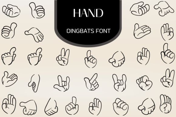 Hand Dingbats: The Icon Font for Playful, Expressive Design