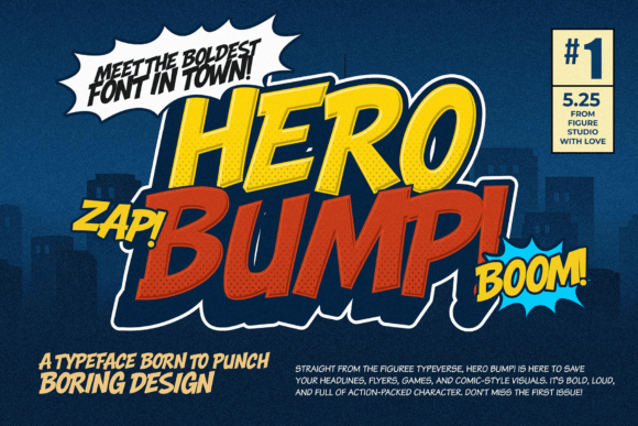 Hero Bump: The Energetic Font That Makes Your Designs Shout