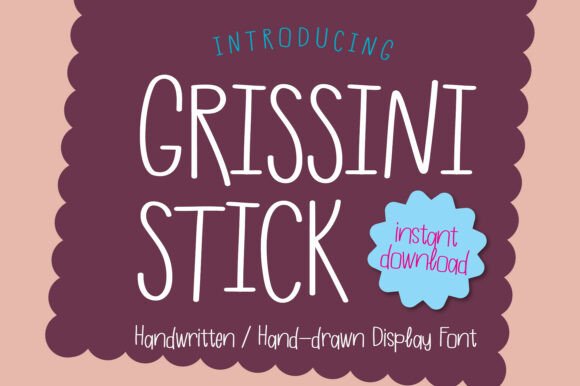 Infusing Warmth into Your Designs with the Grissini Stick Font