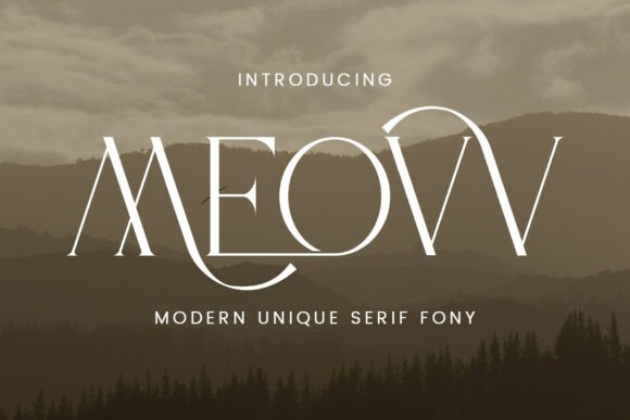 Meovv: A Detailed Look at the High-Fashion Serif Typeface