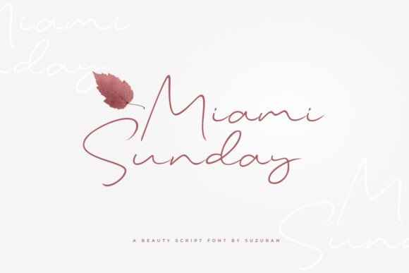 Miami Sunday: Capturing the Spirit of Sunshine in Your Typography
