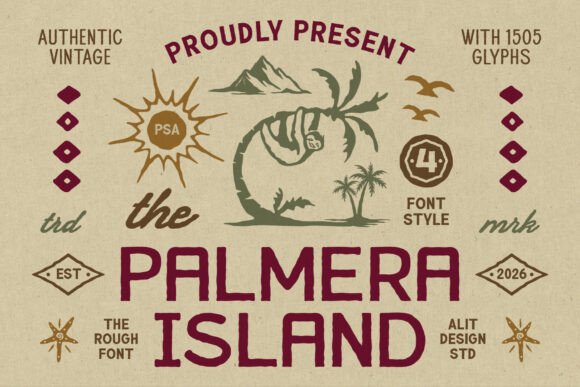 Palmera Island Typeface: The Soul of Vintage Adventure