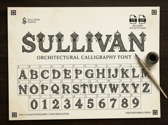 Sullivan: A Decorative Font for Bold, Artistic Projects