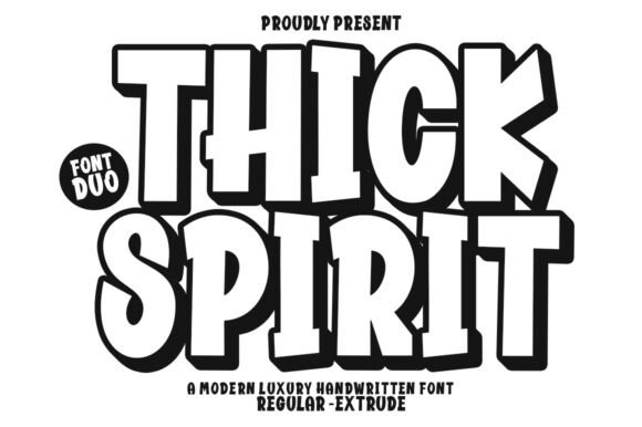 Thick Spirit: A Font That Brings Whimsy and Joy to Design