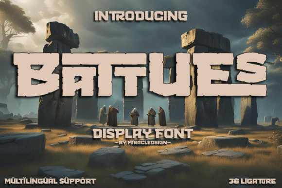 Unleashing Epic Narratives with the Battues Font